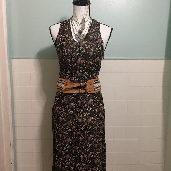 Sisley Dresses & Skirts - 90's Vintage Italian Sisley Floral Dress